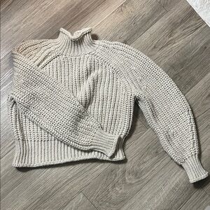 H&M Cream Turtleneck Sweater